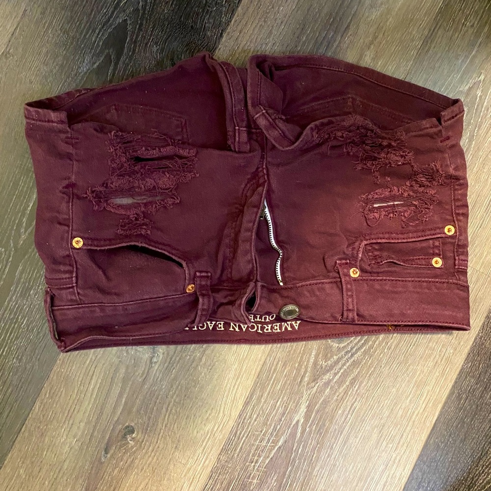 American Eagle Maroon Shorts